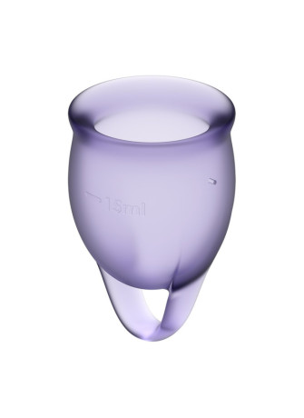 2 coupes menstruelles Satisfyer Light Violet FEEL CONFIDENT - CC597821